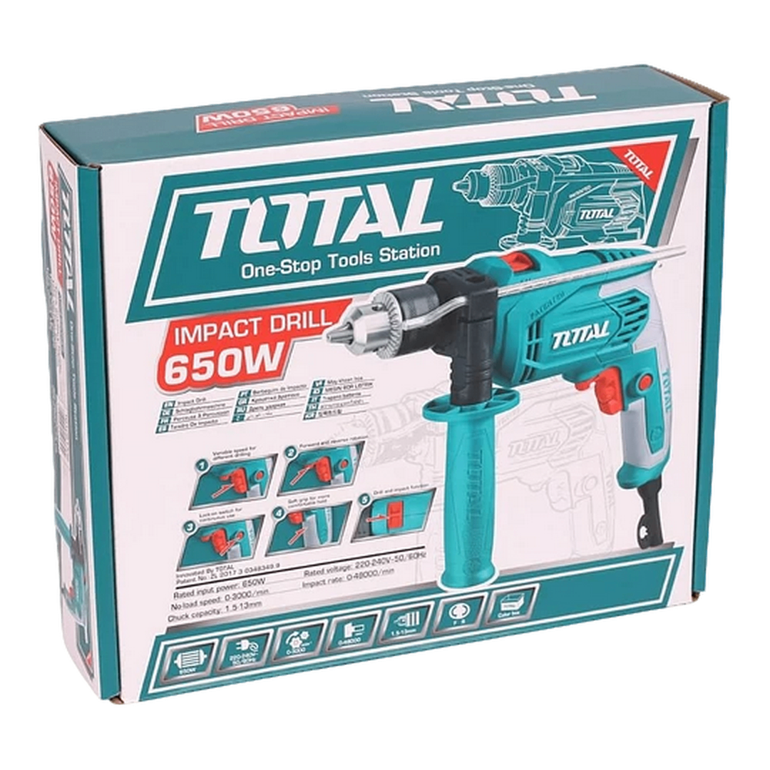 TALADRO TOTAL DE IMPACTO 680W 13MM TG1061356-7 - Imagen 2