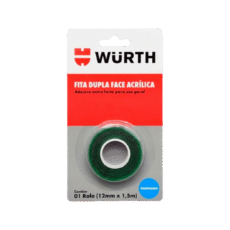 CINTA DOBLE FAZ WURTH 12MMX1.5M TRANSPARENTE