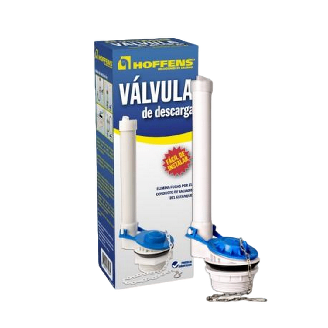VALVULA DE DESCARGA C/FLAPPER Y CADENA HOFFENS