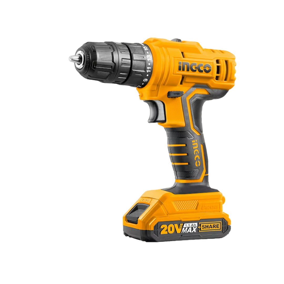 TALADRO ATORNILLADOR C/2 BATERIAS + CARGADOR 20V - Imagen 2